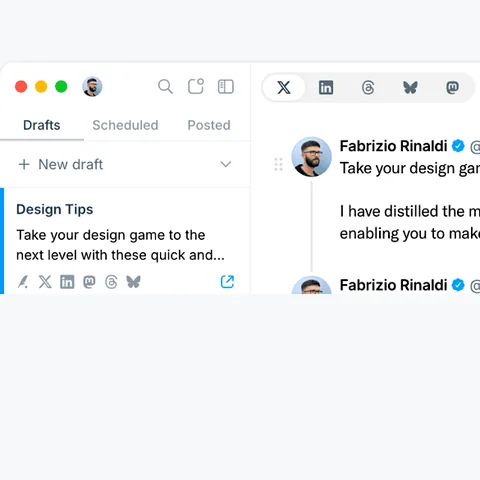 Typefully short-form post: the Typefully draft editor on a pale background.